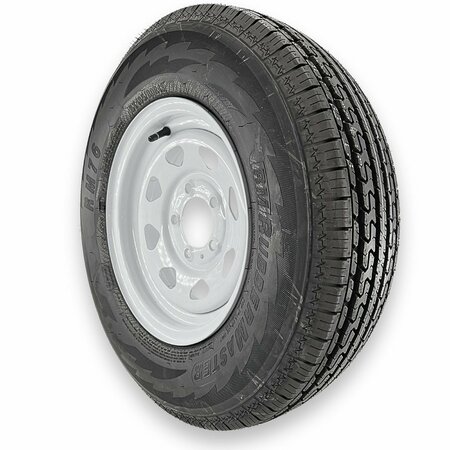 Rubbermaster - Steel Master Rubbermaster ST185/80R13 6 Ply Highway Rib Tire and 5 on 4.5 Eight Spoke Wheel Assembly 599350